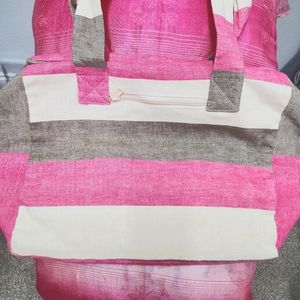 Tad Pepper large canvas travel tote